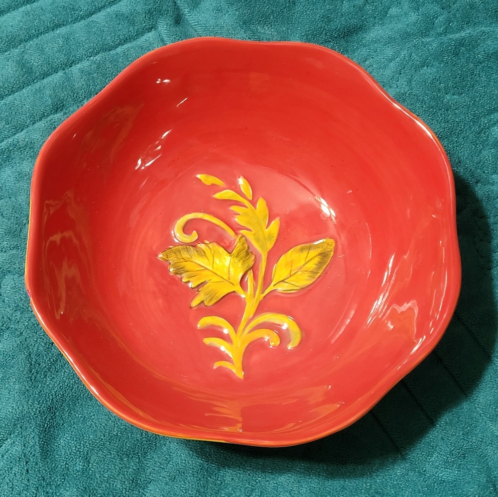 Harvest Blessings Handpainted Bowl 2010